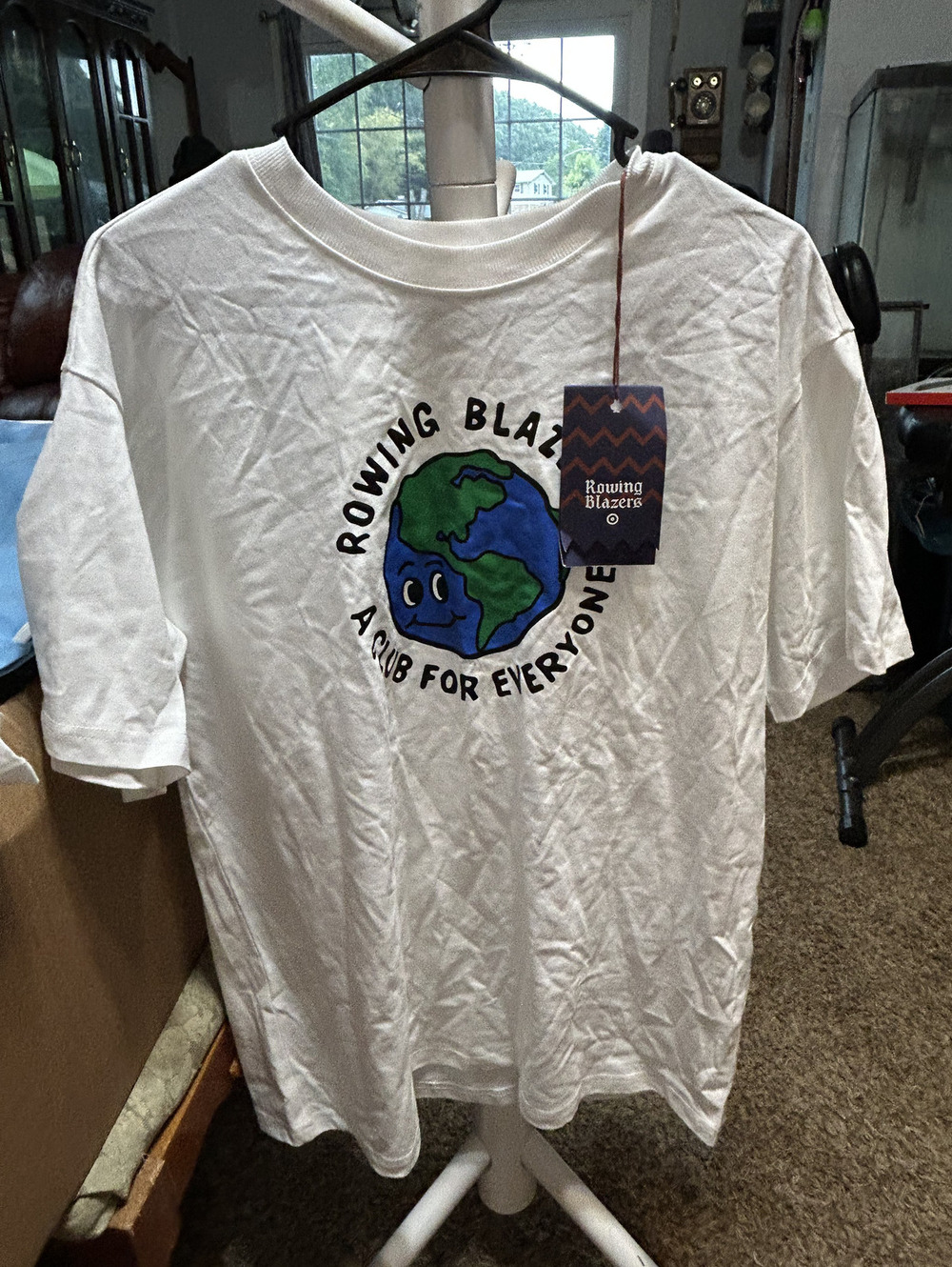 Rowing Blazers White Graphic T-Shirt Medium